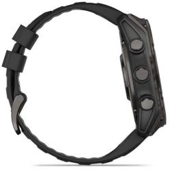 Умные часы Garmin Fenix 8 51 мм AMOLED, черный/серый с силиконовым ремешком (010-02905-63)