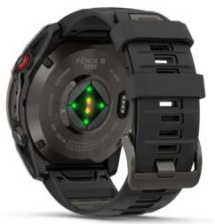 Смарт-часы Garmin Fenix 8 Pro 51 mm Amoled Sapphire, Carbon Gray DLC Titanium with Black/Pebble Gray Silicone Band (010-03199-00)