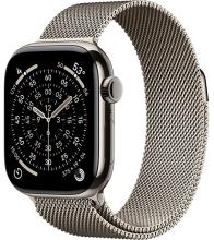 Apple Watch Series 11 42mm Natural Titanium Case with Milanese Loop Natural