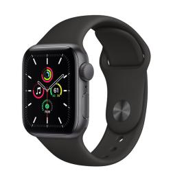 Apple Watch SE 40mm GPS Space Gray Aluminum Case with Black Sport Band