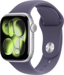 Apple Watch Series 11 46mm Silver Aluminum Case with Sport Band Fog