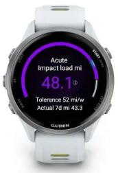 Смарт-часы Garmin Forerunner 970 с серебристым безелем и желто-белым ремешком (010-02969-01)