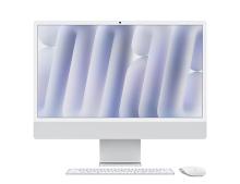 Моноблок Apple iMac 24 Retina 4,5K (M4, 8C CPU/8C GPU, 2024), 16 Гб, 256 Гб SSD, серебристый